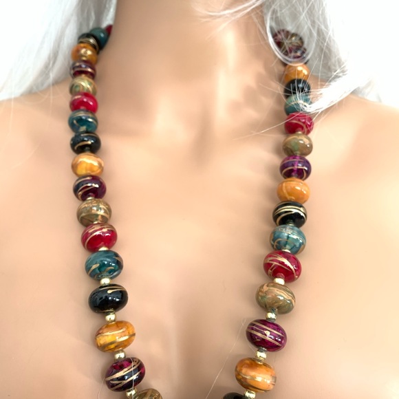 Necklace Beads Multicolor Designer Fashion Jewlery - Picture 2 of 8